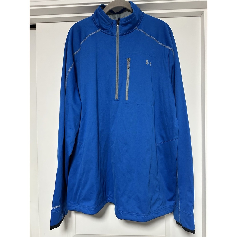 Under Armour, Men's Storm 1/4 Zip Long‎ Sleeve Top, Royal Blue, Size 2XL